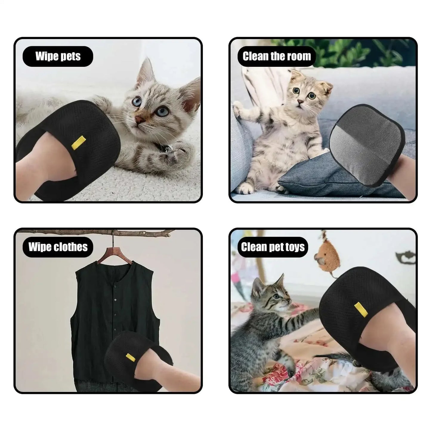 🐾 Gants Anti-Poils Réutilisables – Toilettage Facile pour Chiens & Chats