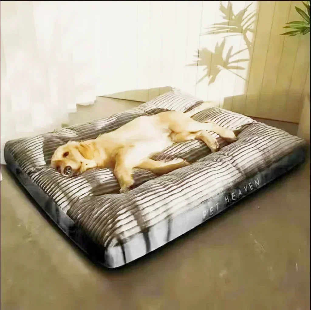 Corduroy Dog Mat - Cozy Washable Pet Bed 🐾