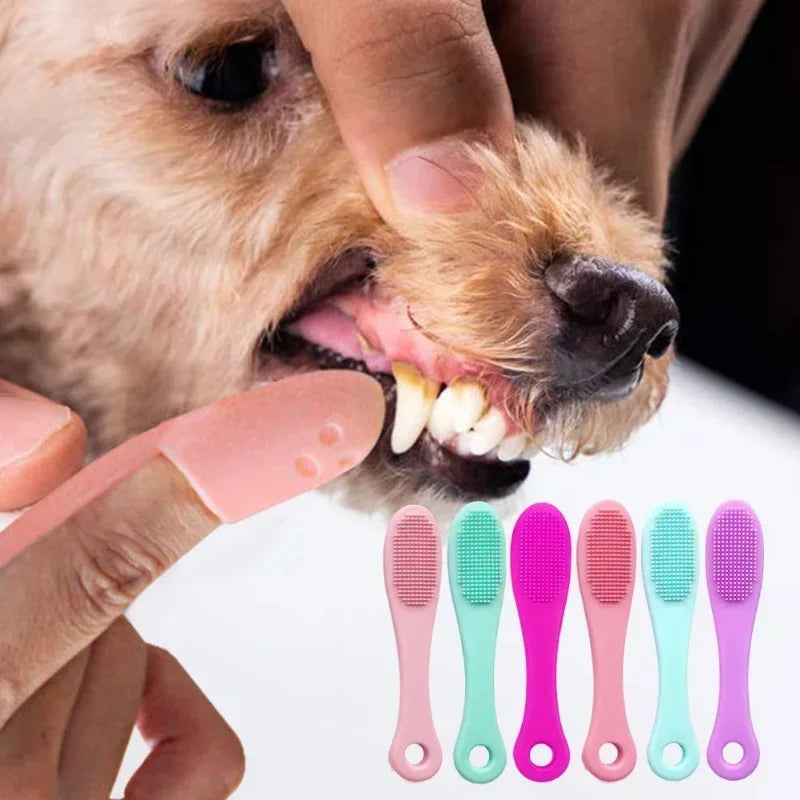 Soft Finger Brush for Dogs and Cats - Multifunctional Oral Hygiene and Cleaning 🐾