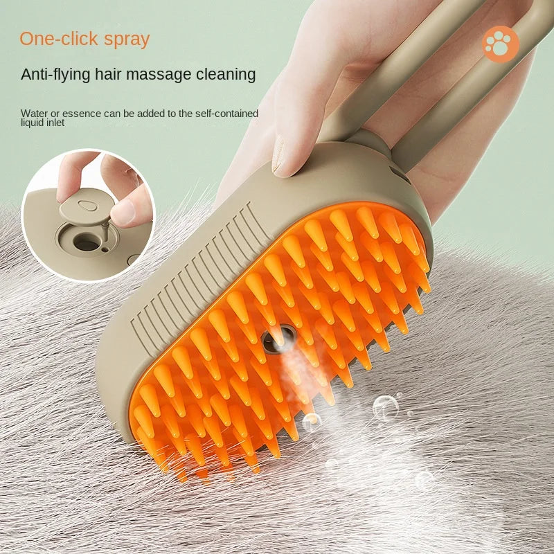 Brosse à Vapeur Électrique 3 en 1 pour Chiens et Chats 🐾