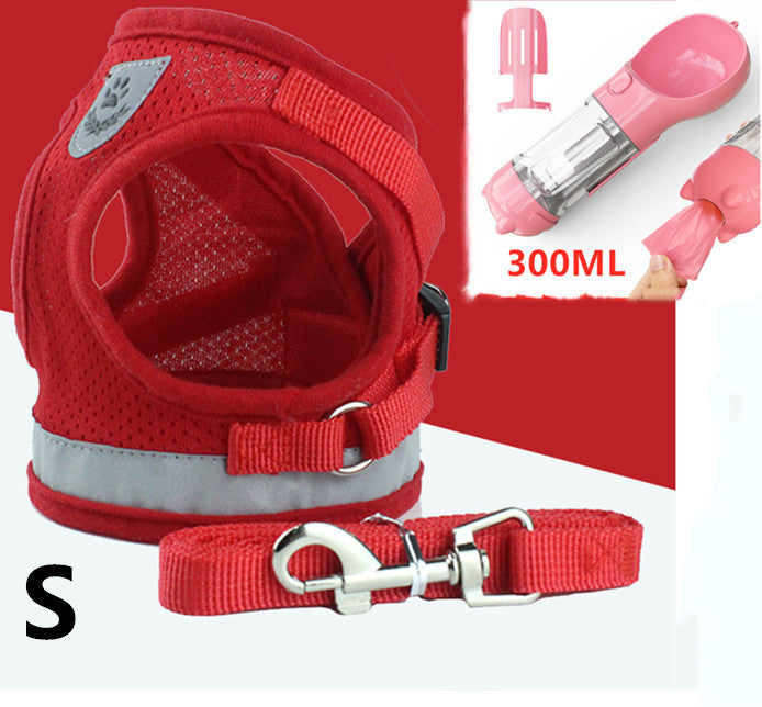 Pet Leash Breathable Mesh Chest Back