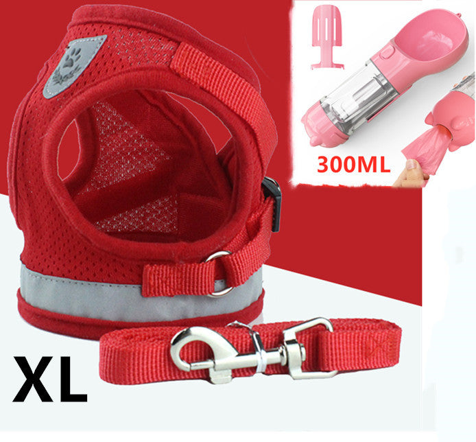 Pet Leash Breathable Mesh Chest Back