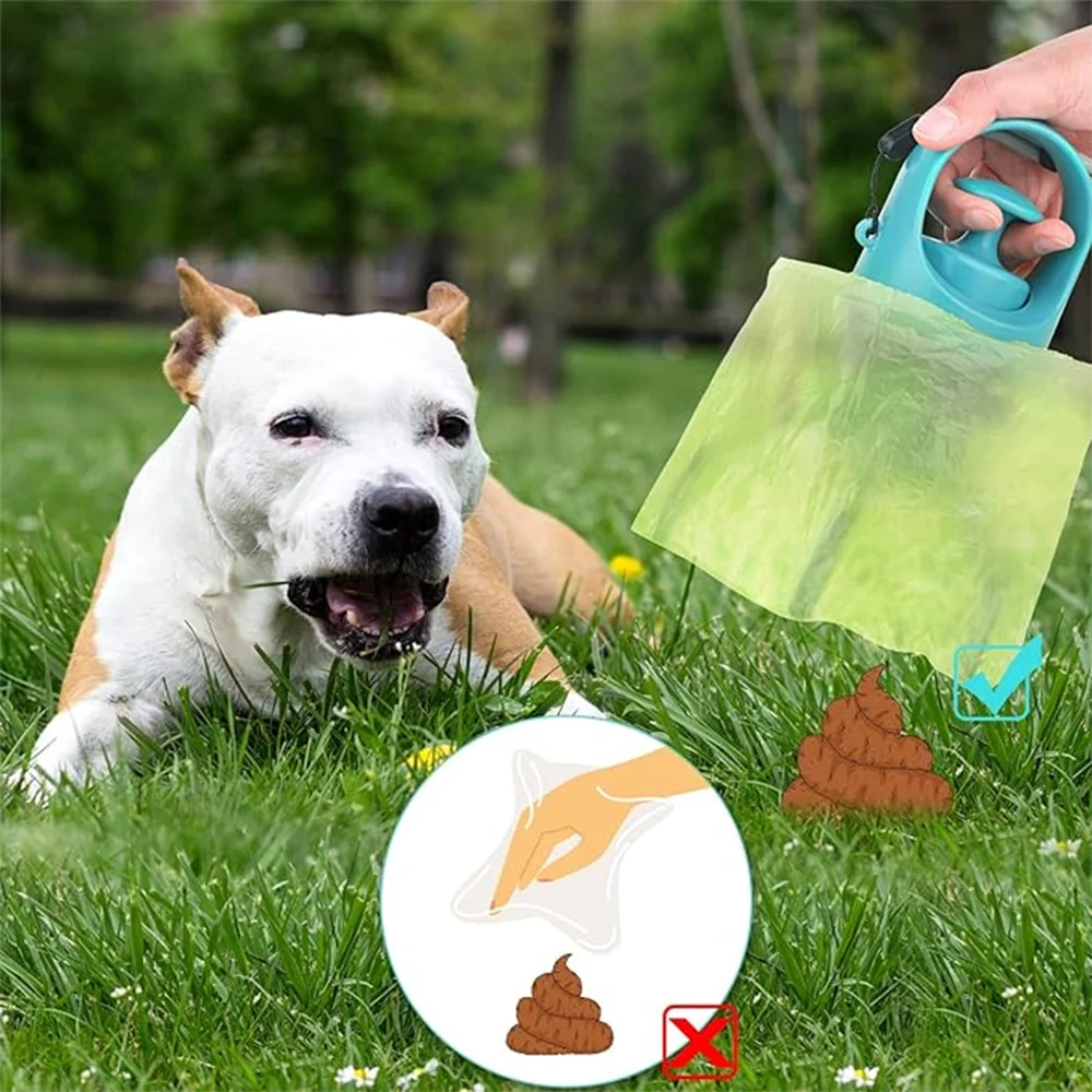 Cleaner Pooper Scooper for Pet Toilet Portable Outdoor Garbage Bag, Dog Toilet Six Claw Shovel Fecal Dispenser