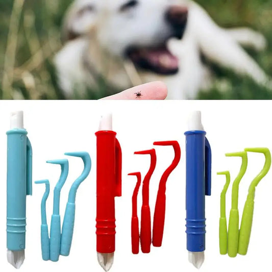 Kit de 4 Pinces, Retrait de Tiques Professionnel pour Animaux