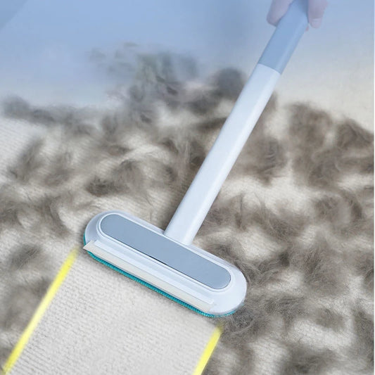 Brosse d'épilation 3 en 1 pour animaux de compagnie, brosse de nettoyage de vitres à Long manche, outil de nettoyage de fourrure d'animaux, brosse manuelle pour enlever les poils de chat et de chien