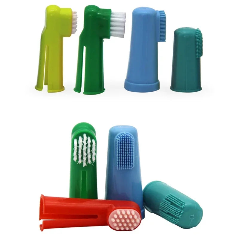 1/3 Pcs Brosse à Dents Super Douce pour Animaux de Compagnie